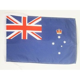 Victoria Flag 18'' x 12'' cords - Australia - Victorian SMALL flags 30 x 45cm - Banner 18x12 in - AZ FLAG