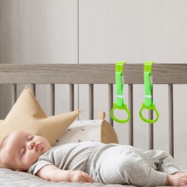 Play Pen Pull up Rings | Crib Pull up Handle Baby Walking Helper | Colorful, Playpen Accessories, Practice Tool for Helping Baby Stand, Walk