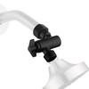 Senhozi Matte Black Shower Arm, Shower Head Elbow Adapter, Shower
