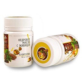 [2 Pack] 100% Siberian Pine Nut Oil with Pine Resin Cold Pressed (2x100 softgels) Real ROS Caps Масло Кедровое с Живицей