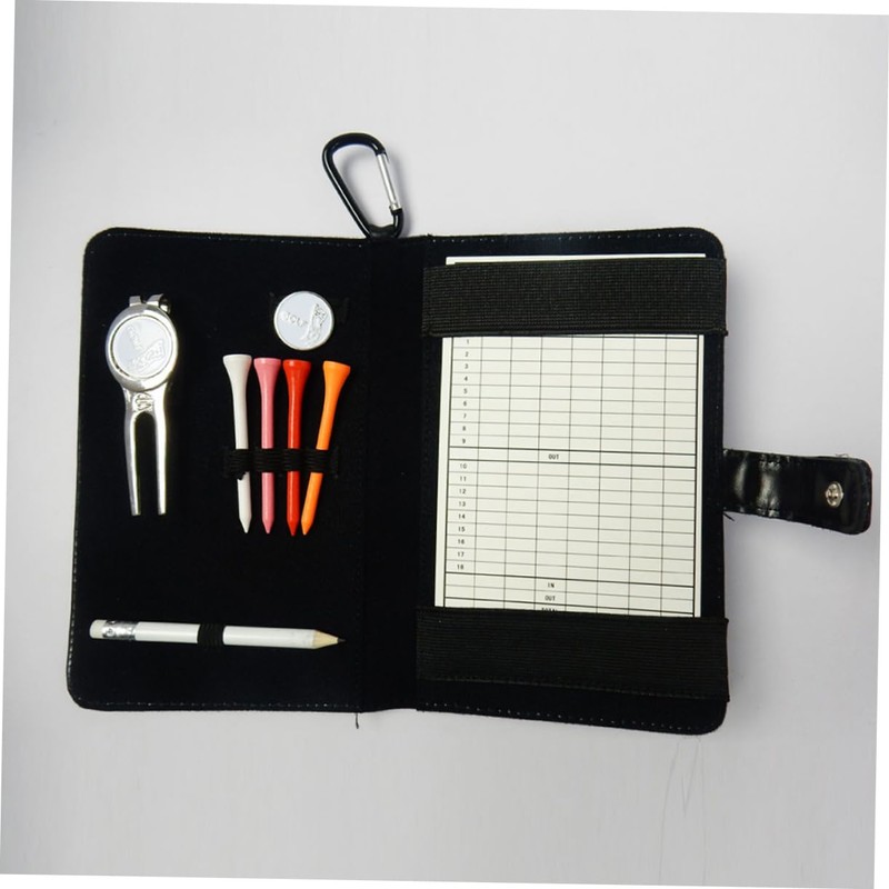 BIUDECO Leather Score Book Scorecard Organizer Golf Accessory Set Includes
