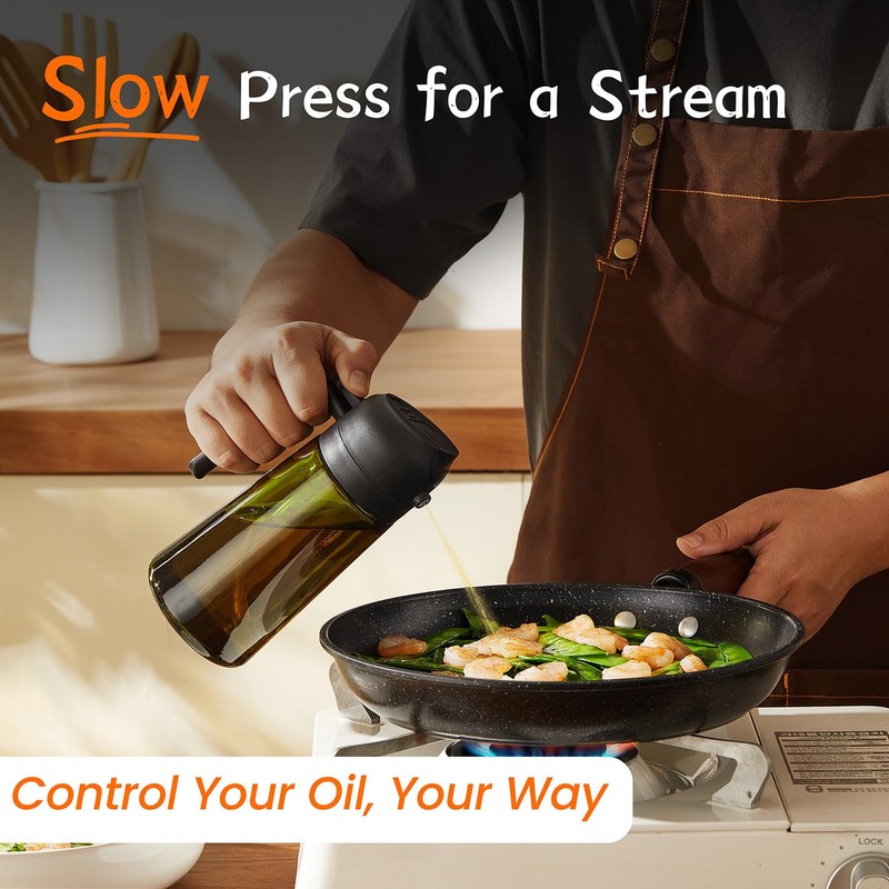 TrendPlain - Original 16oz/470ml Olive Oil Dispenser Bottle for Kitchen