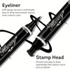 Winged Eyeliner Stamp，2 Pack Dual-Ended Stamp Eyeliner Winged，With 12mm Classic