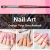 PCUORLEORS Acrylic Nail Brush with Pure Kolinsky Sable Hair and