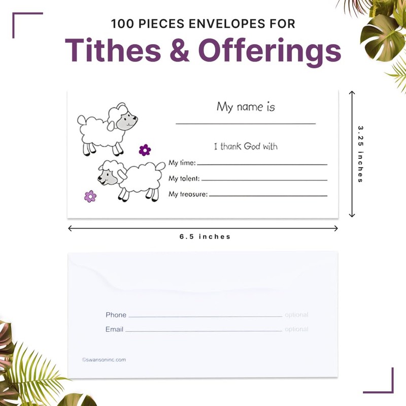 Church Offering Envelopes - Cash Envelopes For Tithes And Offering