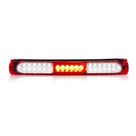 LESAUCE 2025 Upgraded Third Brake Light Smoked Compatible with 1997-2003 Ford F150 3rd Brake lights, Rear Cab Brake Light, High Mount Brake Light with Seal Gasket, IP67 Waterprooof
