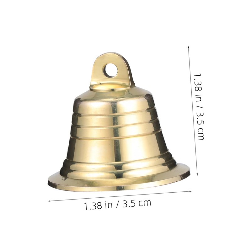Ipetboom 1Pc Golden Brass Jingle Bell Christmas Party Decoration Craft