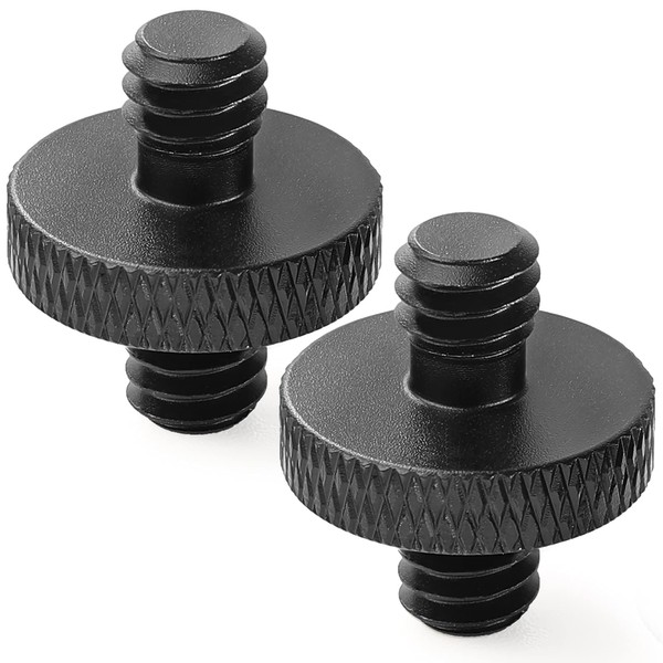 Frgyee Pack of 2 1/4 Male to 1/4 Male Screw