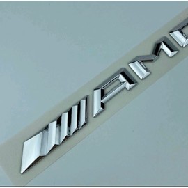 Badge AMG Style Badge AMG Badge Letters Emblem New (Chrome)