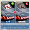 2 Pack Magnetic L Plates for Car, Fully Magnetic Learner