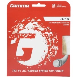 Gamma TNT2 16G Tennis String, White