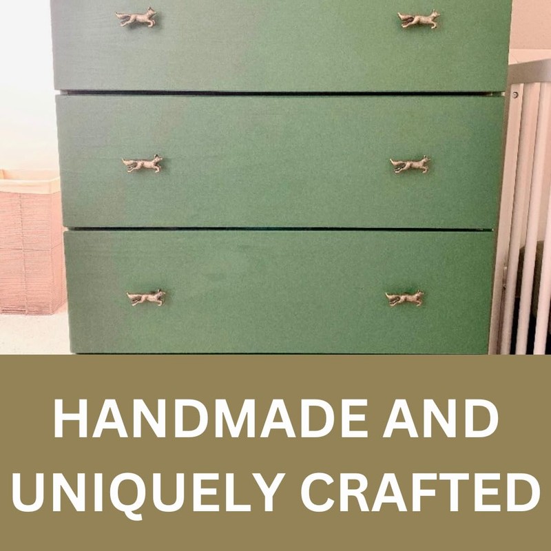 Vintage Antique Iron Bronze Handmade Metal Animal Cupboard Door Knobs,