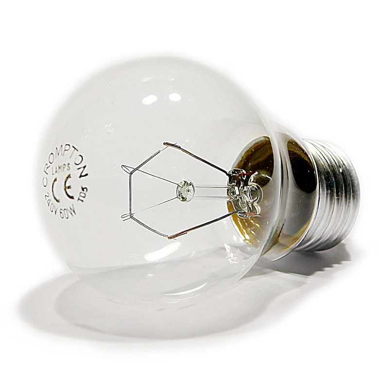 60watt ES E27 Screw Cap Clear Rough Service