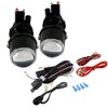 Spec-D Tuning H3 Projector Fog Lights Pair Clear Glass Lens