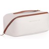 Hanging Travel Toiletry Organizer, Compact Cosmetic and Bathroom Storage Bag for Carry-On Packing - WRITWAA Makeup Multiple Compartments Easy
