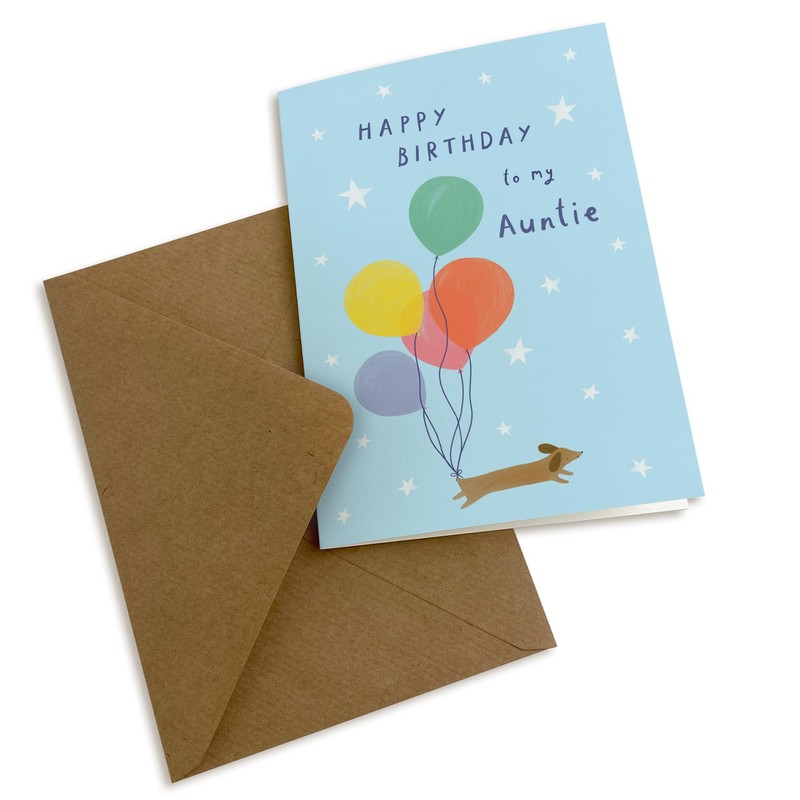 James Ellis Auntie Birthday Card (Dog)
