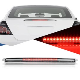 Auto Dynasty Chrome Housing Full LED 3rd Third Rear Brake Light Stop Lamp Compatible with Scion tC AT10 05-10