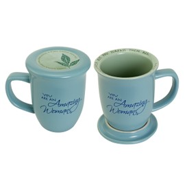 Abbey Gift Blue (Abbey & CA Gift) Amazing Woman Mug & Coaster Set, 2 Piece