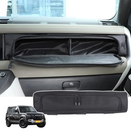 JONKOKO Car Steering Wheel Storage Pocket,Glove Box Storage net Pocket for Land Rover Defender 2020-2024 Co-Pilot Storage Bag Interior Organize Storage Accessories (Co-Pilot Storage Bag)