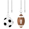 SHIFANQI Ceiling Fan Pull Chain, 2 Pack Football & Rugby