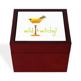 CafePress Wild Witchy Memory Keepsake Jewelry Box, 5"x5"x3.75"