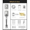 Mensarix Front Door Handle and Deadbolt Set for Right &