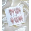 Rose Jewel Heart Handmade Nail Tips - Ballerina / 로즈