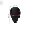 BESPORTBLE Skull Car Emblem 3D Black Metal Sticker Demon Skull