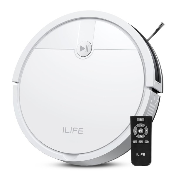 ILIFE V2 Robot Vacuum Cleaner, Tangle-Free Suction, 120 Mins Runtime,