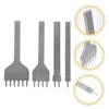 jojofuny 4pcs Leather Punching Tool Set Multi Function Craft Punches