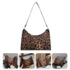 1 x Armpit Bag, Handbags, Shoulder Bag for Leopard Women,