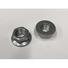 1/2"-20 Non-Serrated Flange Nuts- Zinc Plated- Lot of 100