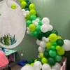 75pcs Green and White Balloons 12Inch Dark Green and White