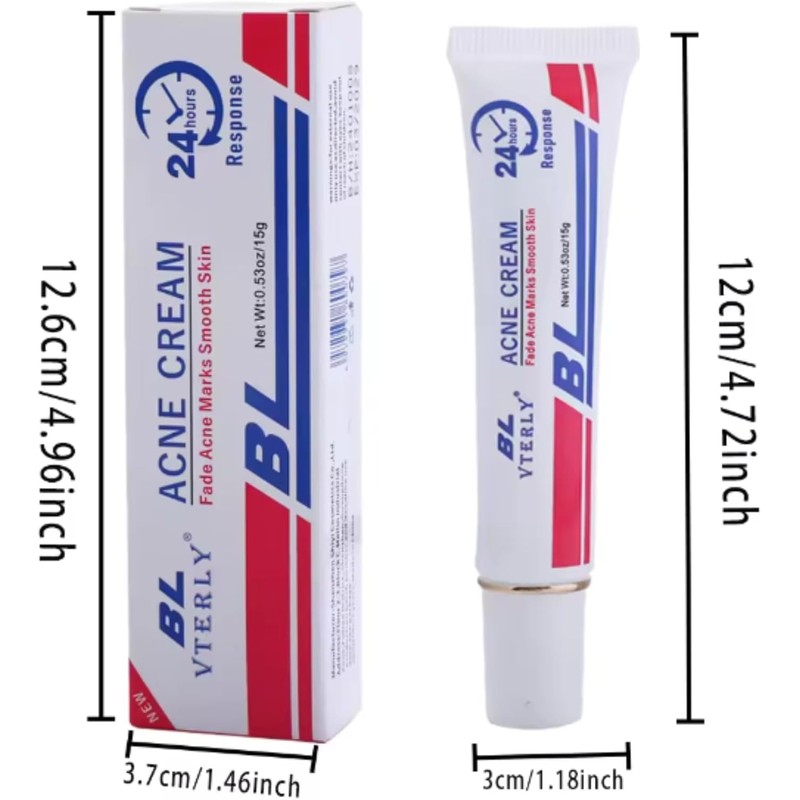 Fast-Acting Acne Scar Treatment Cream - 24-Hour Spot Reduction, Anti-Acne