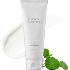 Mixsoon Centella Cleansing Foam 5.07 oz | Gentle Face Cleanser with Centella Asiatica Extract | Soothing & Hydrating Daily Facial Wash for All Skin Types | Unisex pH-Balanced Foaming Cleanser