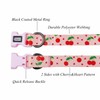 Olahibi Dog Collar and Leash Combo Set, Cherry Fruit Pattern,