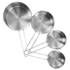 MegaChef 14 Piece Stainless Steel Measuring Cup and Spoon Set