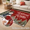 Winter Snowman Door Mat 35 x 23 Inch Non Slip