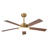 Black and Gold Ceiling Fans with Lights and Remote/APP, 52