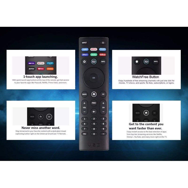 For Vizio Original XRT140 Remote Control for All VIZIO Smartcast