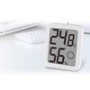 Shinwa 73247 Sokutei Digital Temperature and Hygrometer, Environmental Checker, White