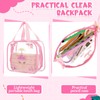 3 Pcs Clear Backpacks for Girls Boys, Heavy Duty 17