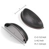 CABDM 2 Pack 3-1/2" Drawer Pulls Oil Rubbed Bronze Cabinet
