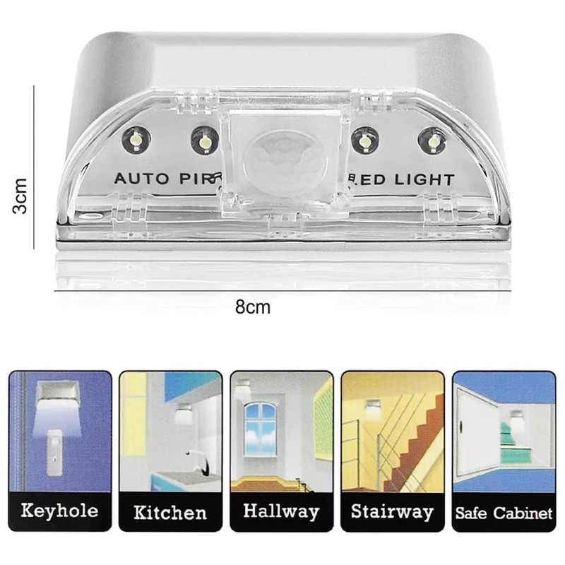 Home Keyhole Light by Battery Operated Auto Sensor Motion Detector