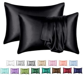 100% Mulberry Silk Satin Pillow Cover Customised Standard (51 x 66cm)