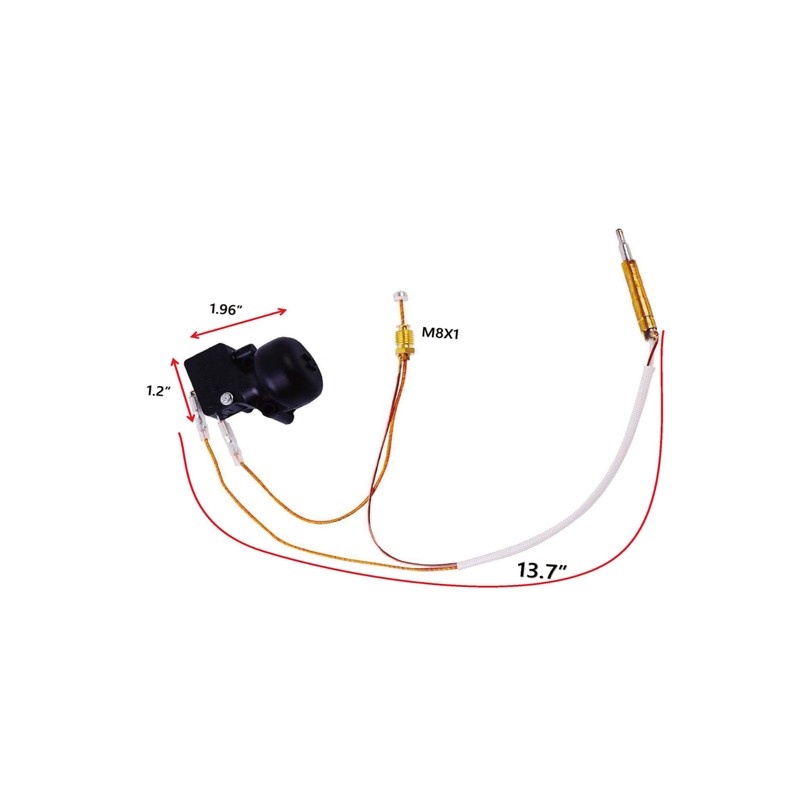 MENSI 13.7" Propane Gas Outdoor Patio Heater Replacement Thermocoupler -