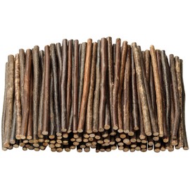 120 Pieces Craft Sticks Wood Sticks DIY Log, Twigs Length 10cm 0.1-0.2 in
