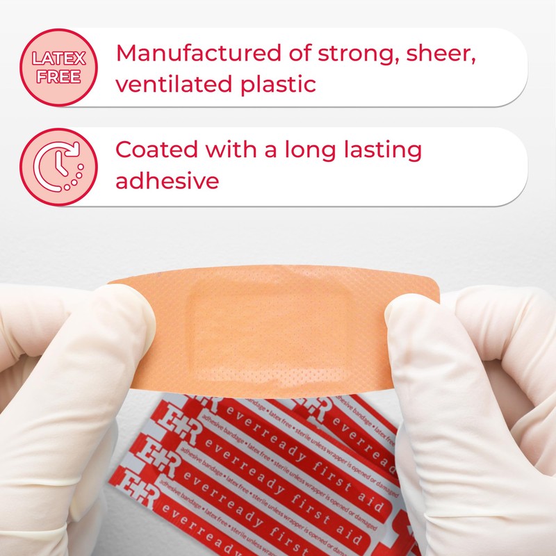 Ever Ready First Aid 2” x 4 ½” Plastic Adhesive