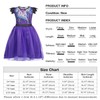WonderBabe Evie Descendants Costumes for Girls Princess Tulle Short Sleeve