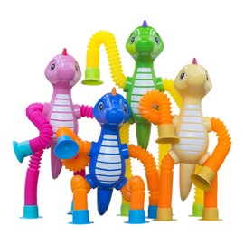 DoDoDoMagxanadu - Juguetes sensoriales para niños, juguetes de animales, paquete de 4 juguetes telescópicos con ventosa para niños de 3, 4, 5, 6, 7, juguetes para aliviar el estrés y la ansiedad